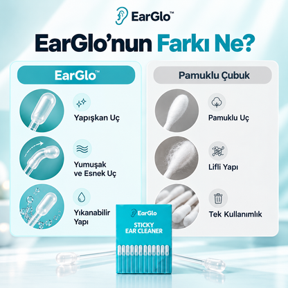 EarGlo™ Yapışkan Uçlu Kulak Temizleyici